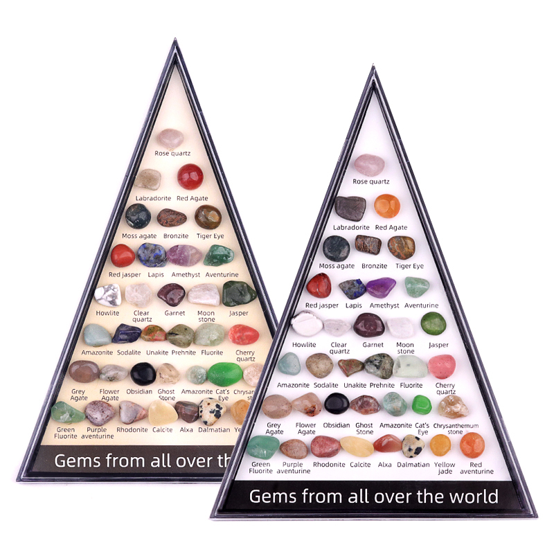 36 Mini Rocks and Mineral Assortment Set Stone Collection for Polishing Wicca & Reiki Crystal Healing #SP1918