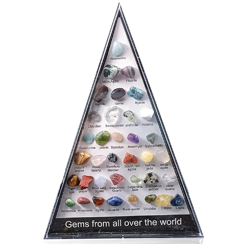 36 Mini Rocks and Mineral Assortment Set Stone Collection for Polishing Wicca & Reiki Crystal Healing #SP1918
