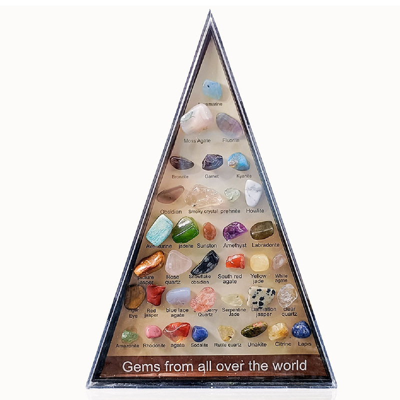 36 Mini Rocks and Mineral Assortment Set Stone Collection for Polishing Wicca & Reiki Crystal Healing #SP1918