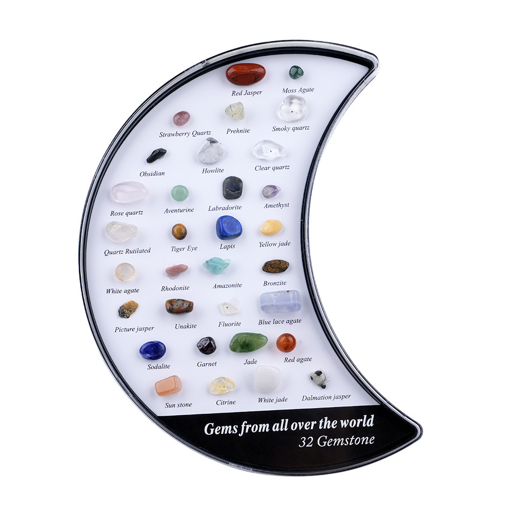 36 Mini Rocks and Mineral Assortment Set Stone Collection for Polishing Wicca & Reiki Crystal Healing #SP1918