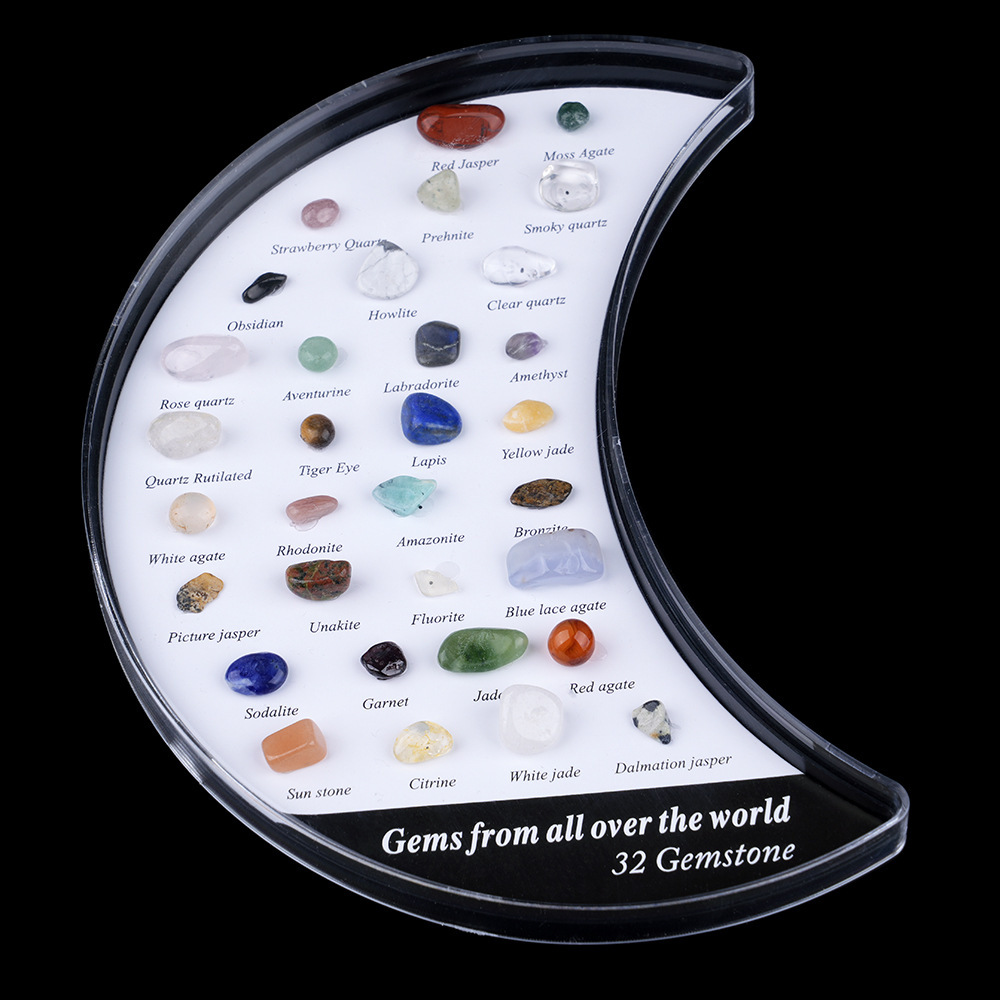 36 Mini Rocks and Mineral Assortment Set Stone Collection for Polishing Wicca & Reiki Crystal Healing #SP1918