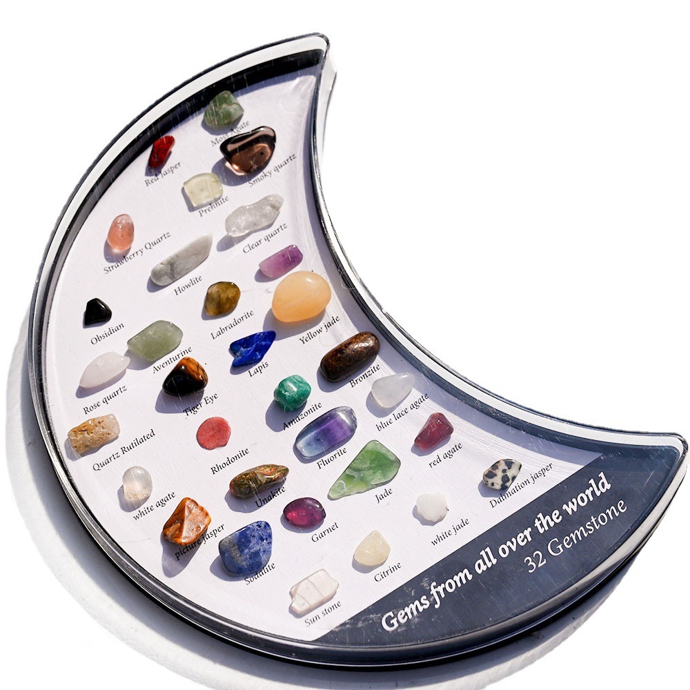36 Mini Rocks and Mineral Assortment Set Stone Collection for Polishing Wicca & Reiki Crystal Healing #SP1918