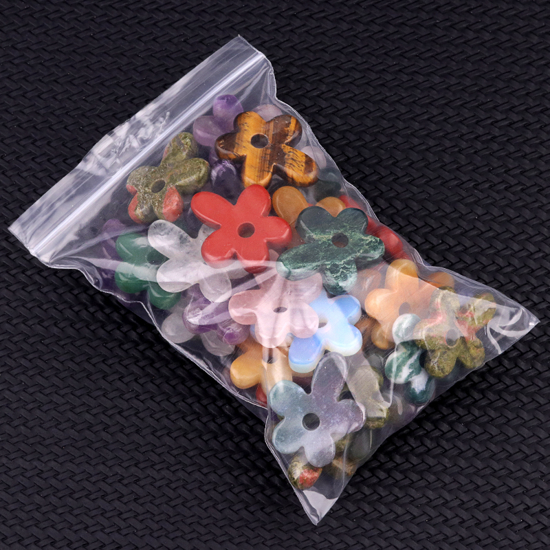 35MM Flower Stone Pendant for Jewelry Making Healing Chakra
