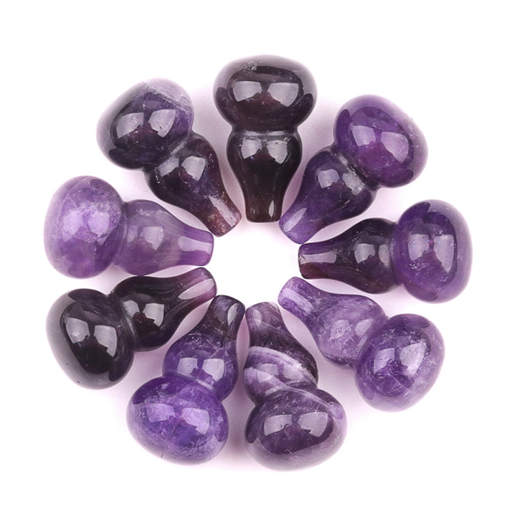 13X20MM Handmade Carved Mini Gourd Stone Home Decoration Worry Stones Crystal Crafts