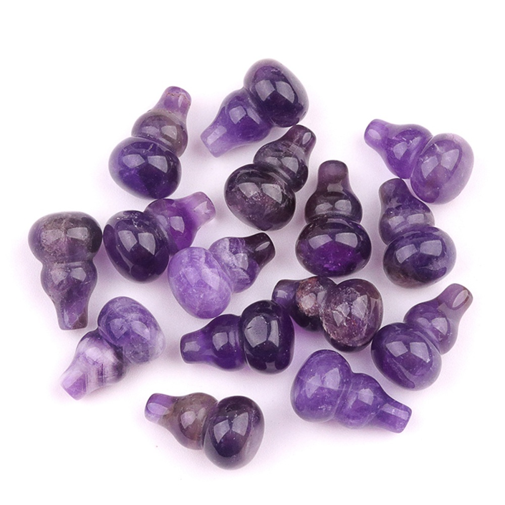 13X20MM Handmade Carved Mini Gourd Stone Home Decoration Worry Stones Crystal Crafts