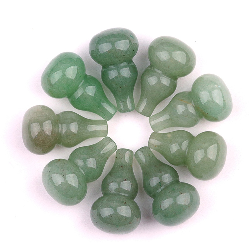 13X20MM Handmade Carved Mini Gourd Stone Home Decoration Worry Stones Crystal Crafts