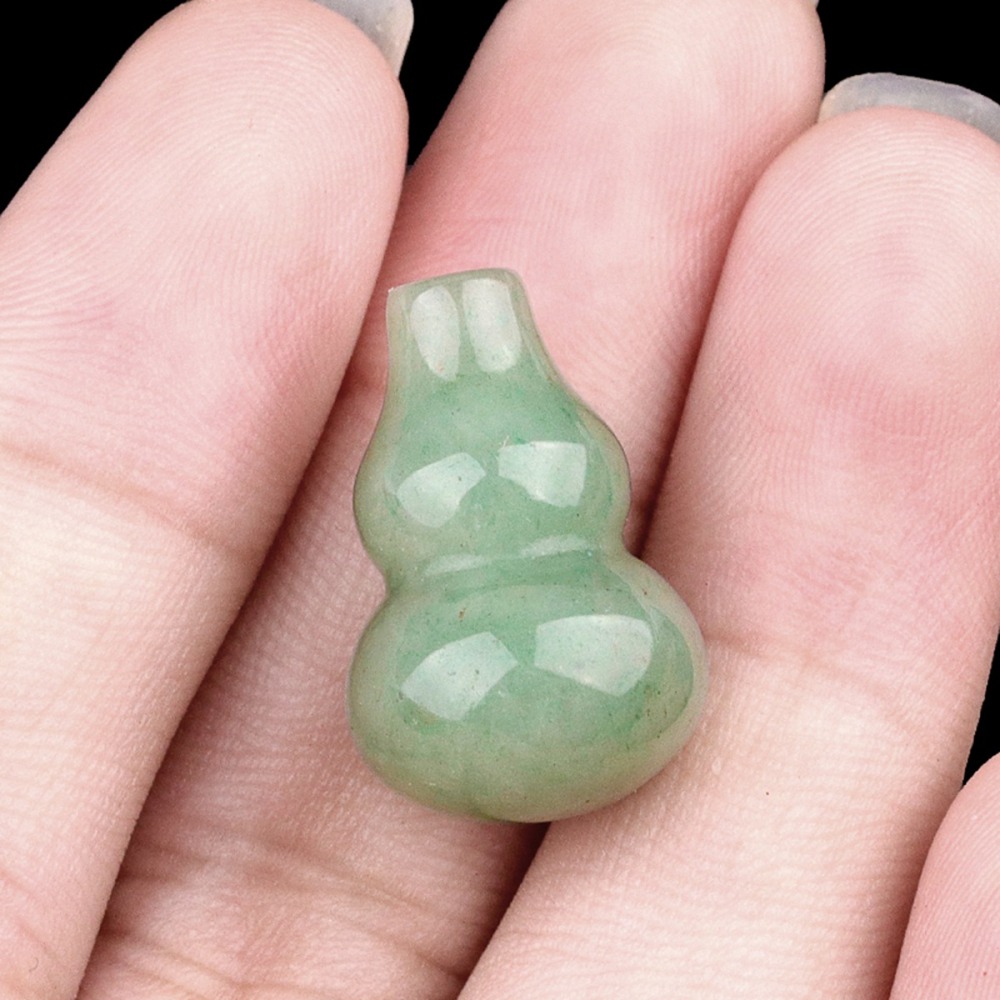 13X20MM Handmade Carved Mini Gourd Stone Home Decoration Worry Stones Crystal Crafts