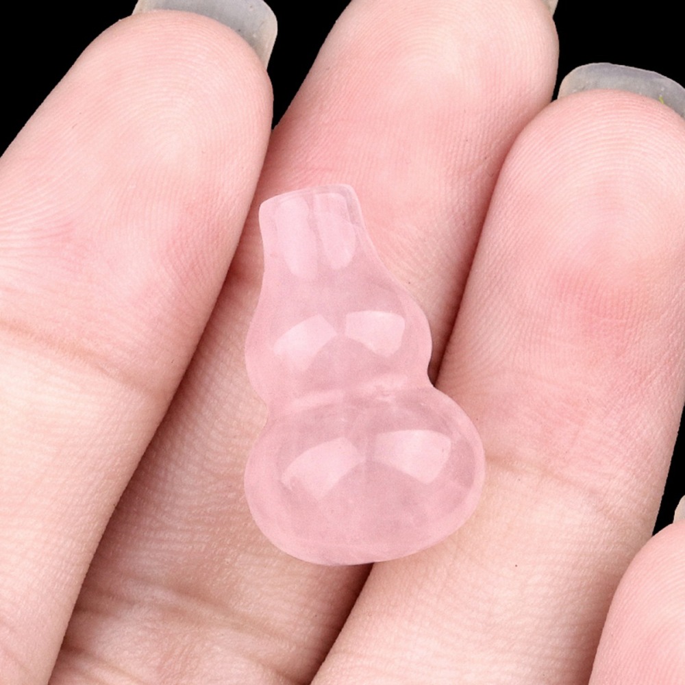 Handmade Carved Mini Gourd Stone Home Decoration Worry Stones Crystal Crafts