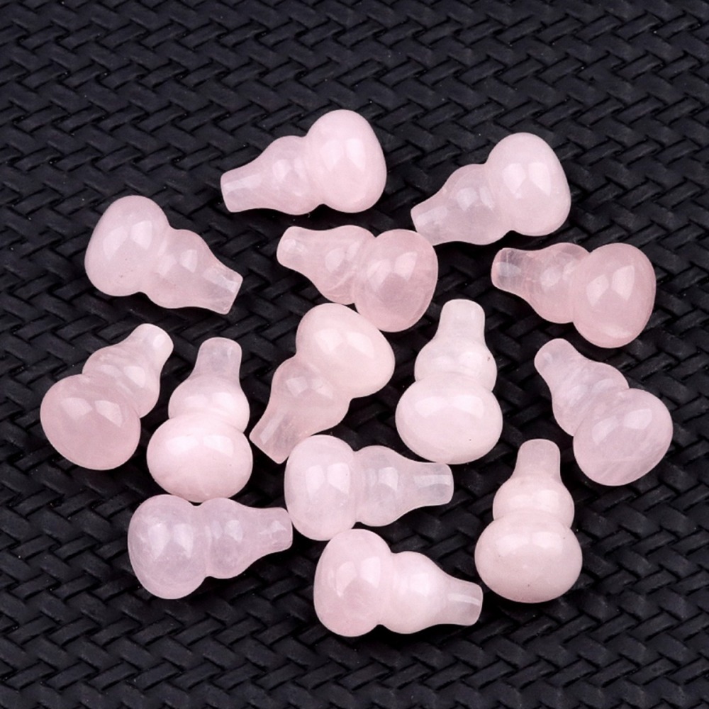 Handmade Carved Mini Gourd Stone Home Decoration Worry Stones Crystal Crafts
