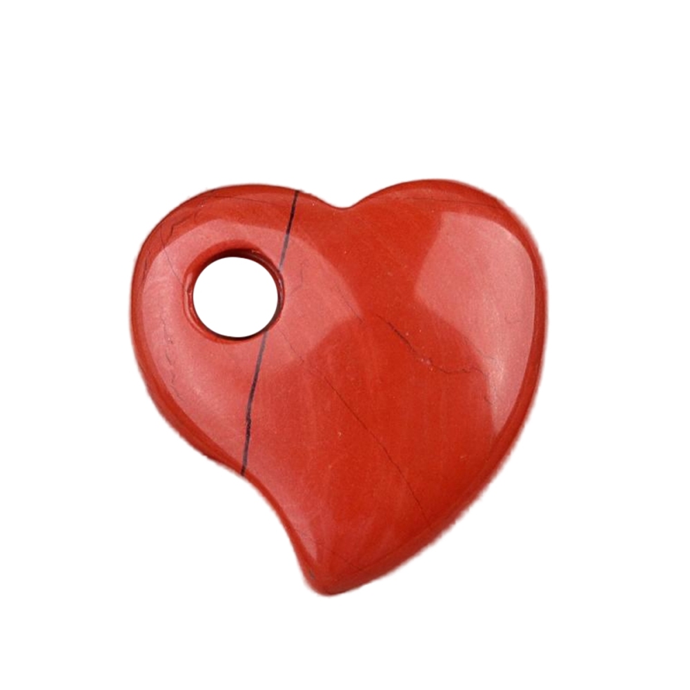 30MM Love Heart Stone Pendant for Jewelry Making Healing Chakra