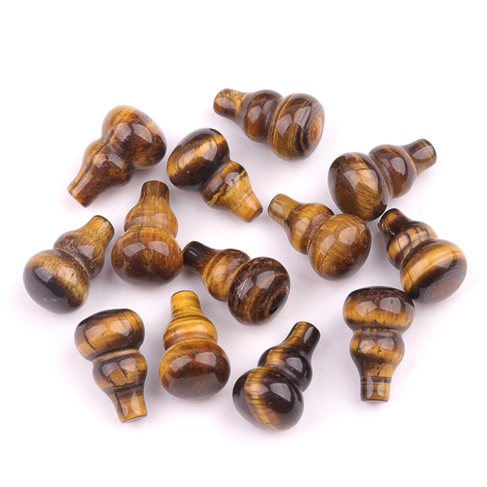 Handmade Carved Mini Gourd Stone Home Decoration Worry Stones Crystal Crafts