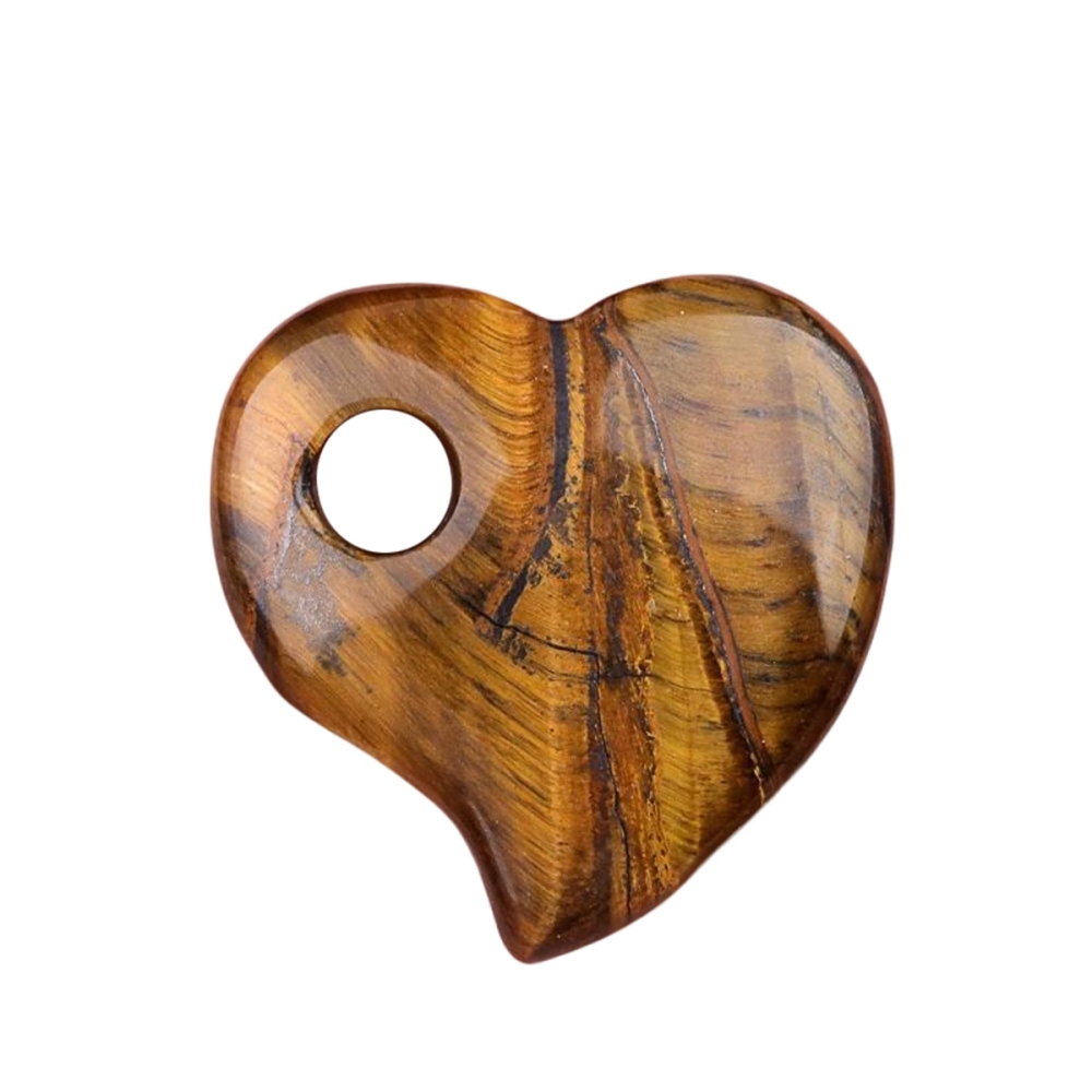 30MM Love Heart Stone Pendant for Jewelry Making Healing Chakra