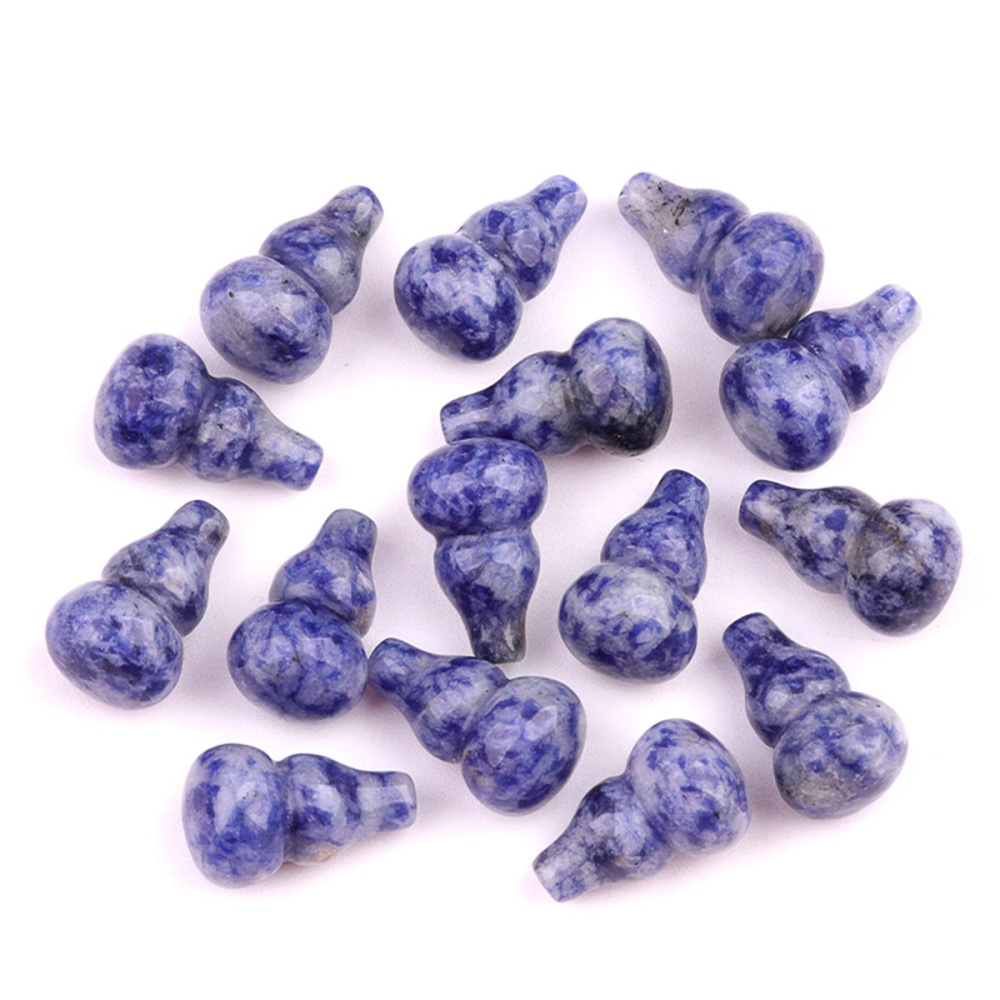Handmade Carved Mini Gourd Stone Home Decoration Worry Stones Crystal Crafts