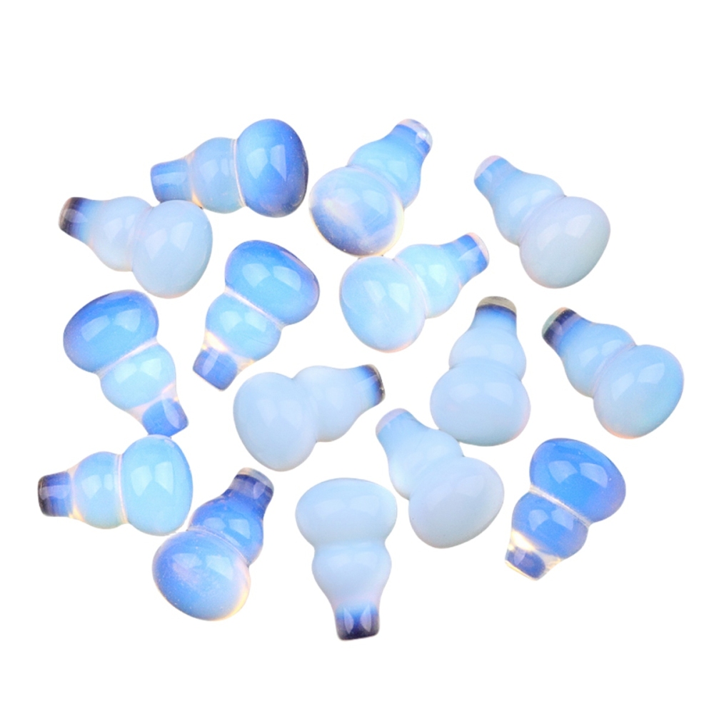 Handmade Carved Mini Gourd Stone Home Decoration Worry Stones Crystal Crafts