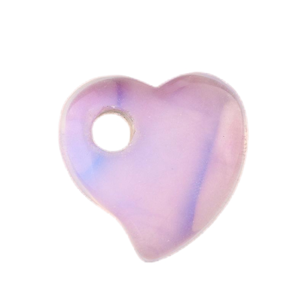 30MM Love Heart Stone Pendant for Jewelry Making Healing Chakra
