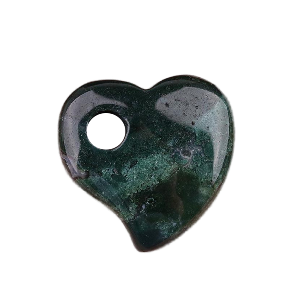 30MM Love Heart Stone Pendant for Jewelry Making Healing Chakra
