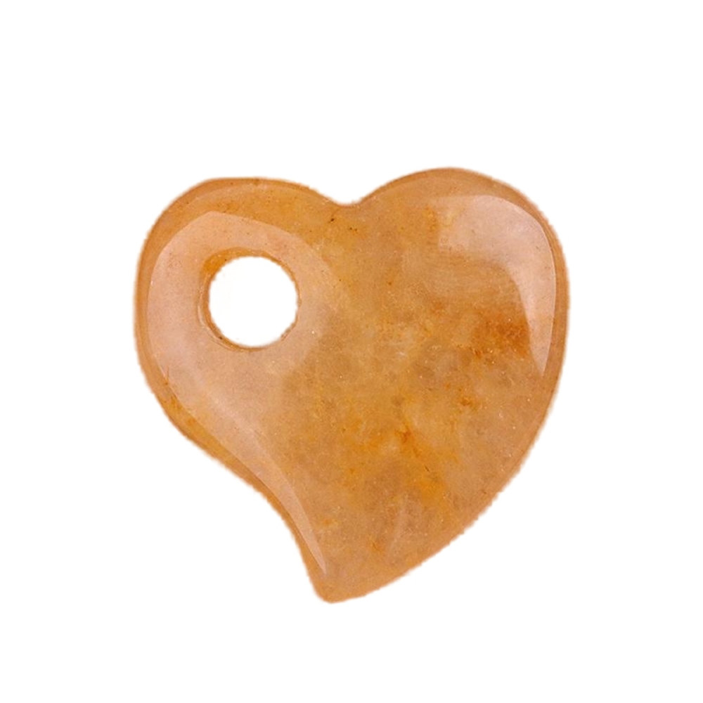 30MM Love Heart Stone Pendant for Jewelry Making Healing Chakra