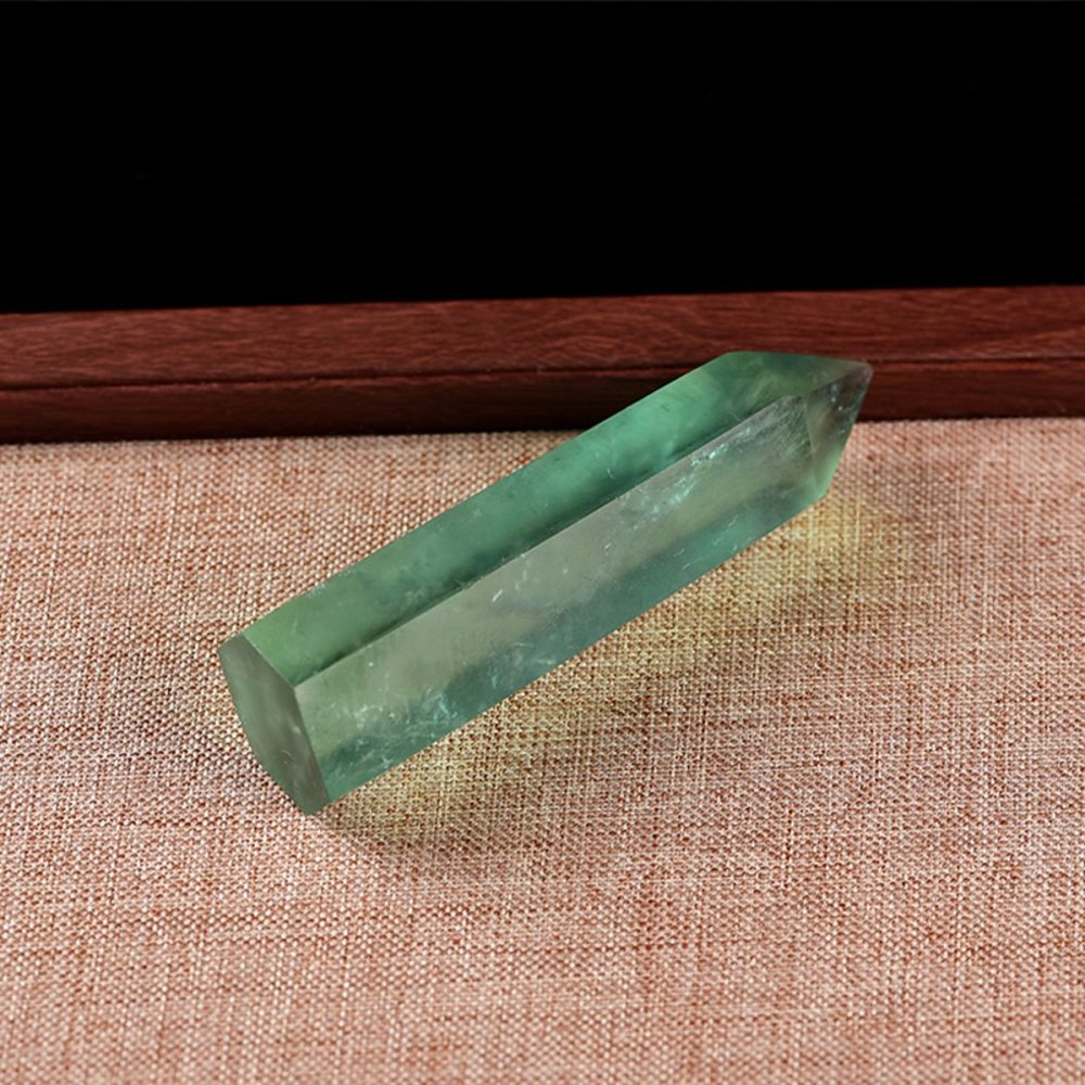 Rainbow Fluorite Single Pointed Hexagonal Prism Beads Ornament