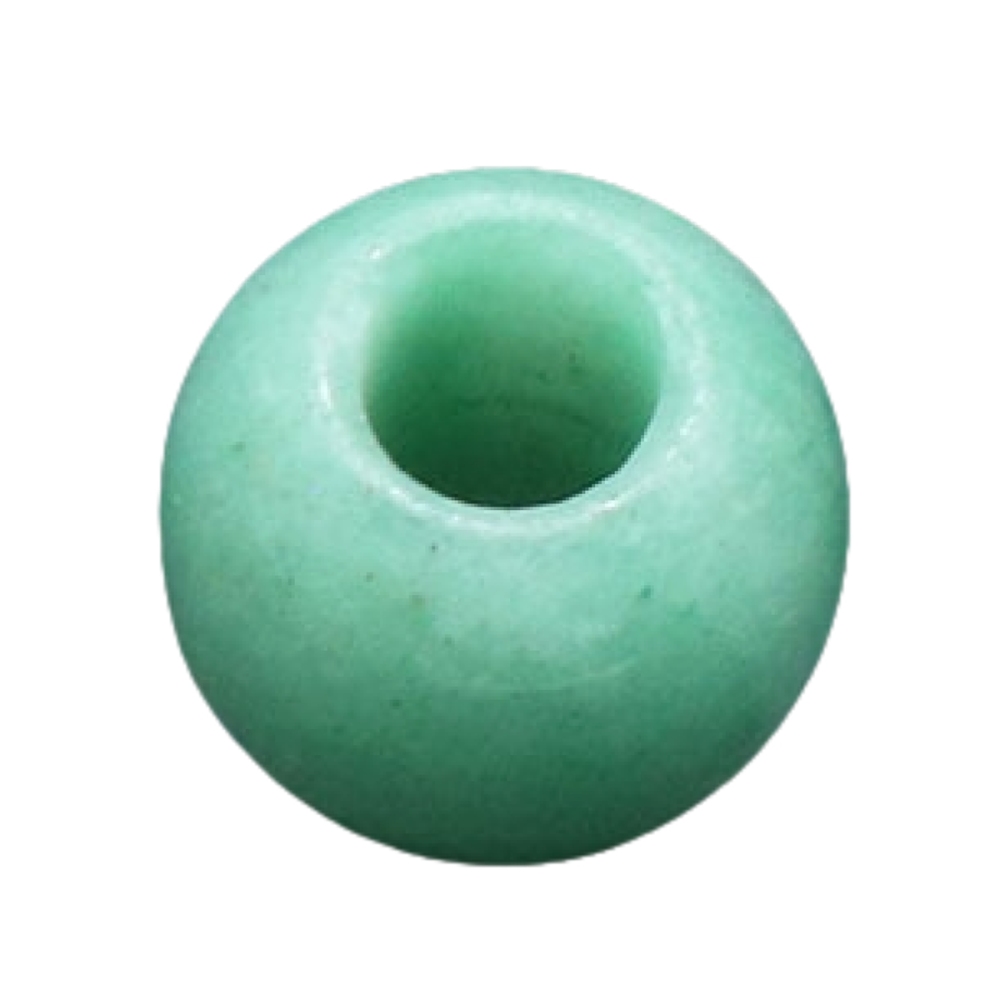Big Hole Loose Round Gemstone Beads for Making Jewelry