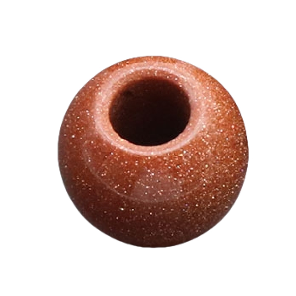 Big Hole Loose Round Gemstone Beads for Making Jewelry