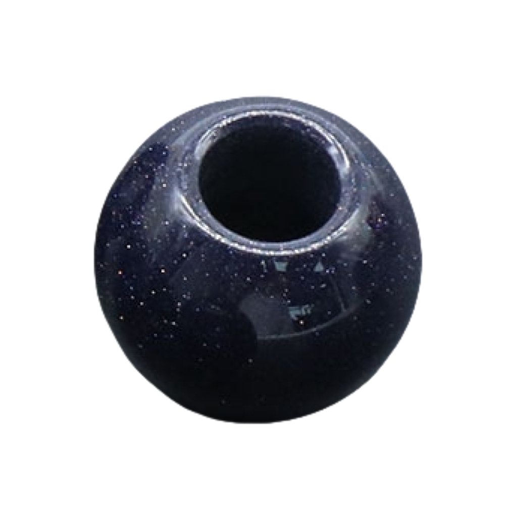 5MM Big Hole Loose 14MM Round Gemstone Beads for Making Jewelry