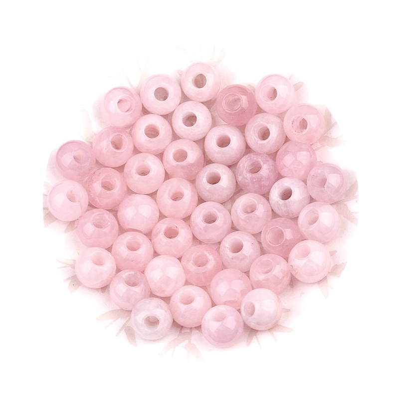 Big Hole Loose Round Gemstone Beads for Making Jewelry