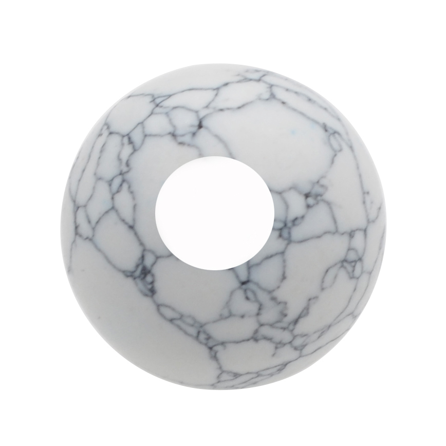5MM Big Hole Loose 14MM Round Gemstone Beads for Making Jewelry