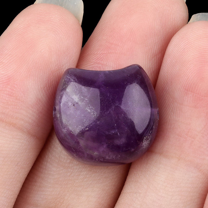 16MM Cat Head (No Face) Stone Beads Drilled 1.5MM Side Hole For DIY Making Jewelry