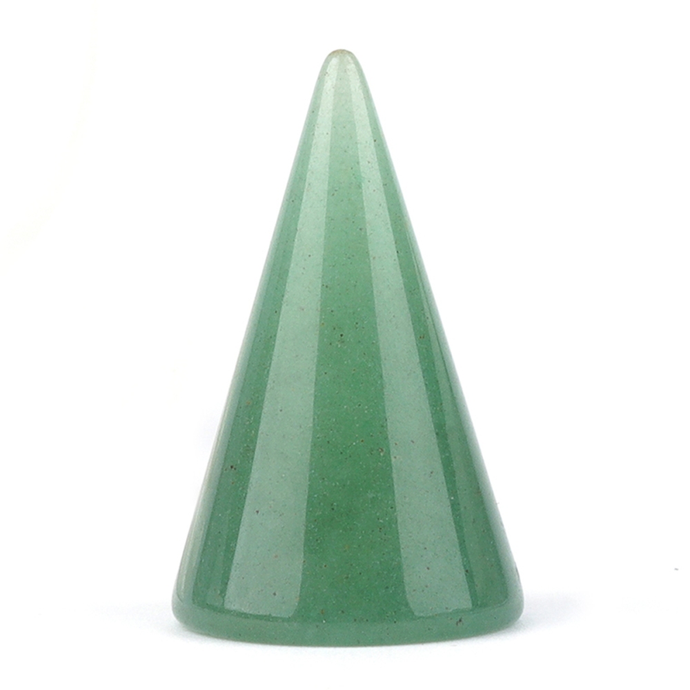 Gemstone Ring Holder Tower (D25X40MM) Stone Jewelry Display Stand Point Cone Decorative Wedding Storage