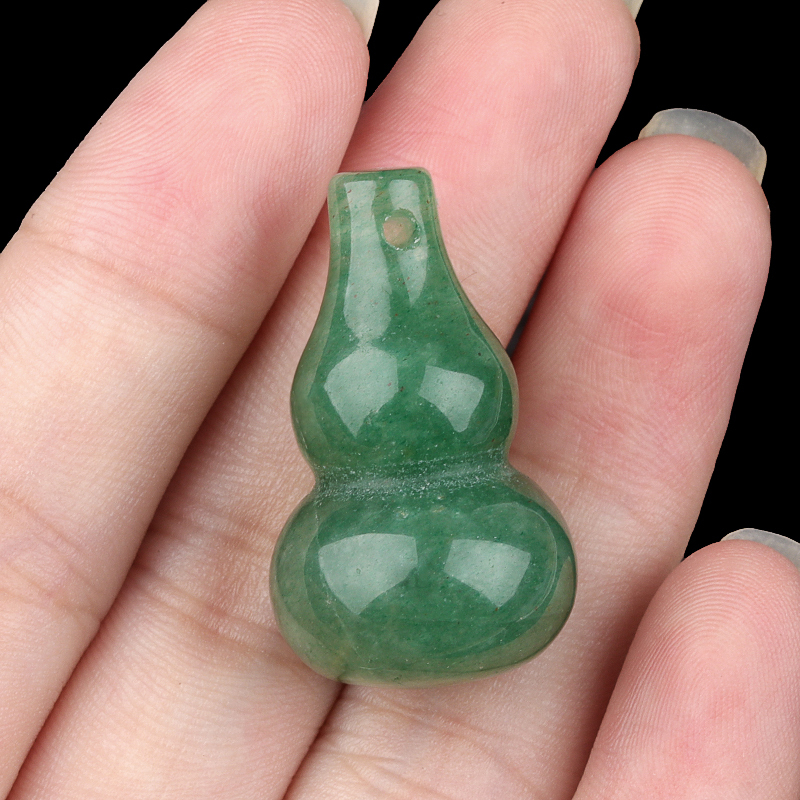 18x30MM Handmade Carved Mini Gourd Stone Pendant for Making Jewelry