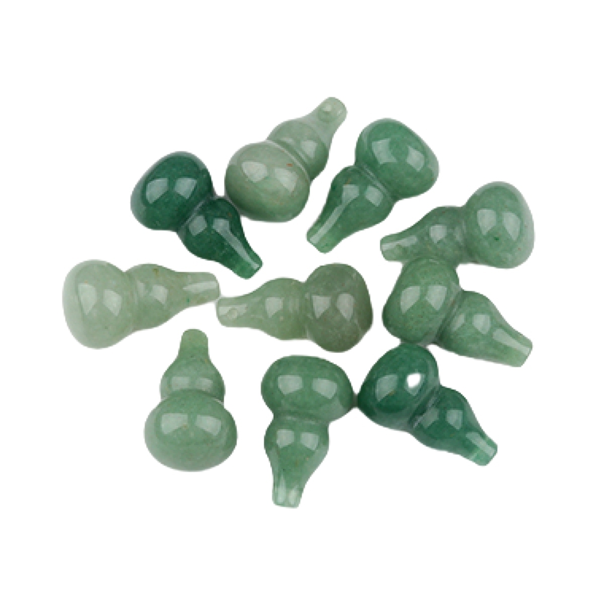 18x30MM Handmade Carved Mini Gourd Stone Pendant for Making Jewelry
