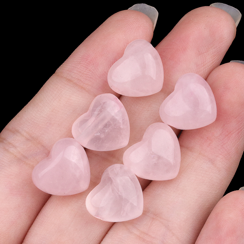 12MM Gemstone Heart  Drilled 2MM Side Hole for Making Jewelry