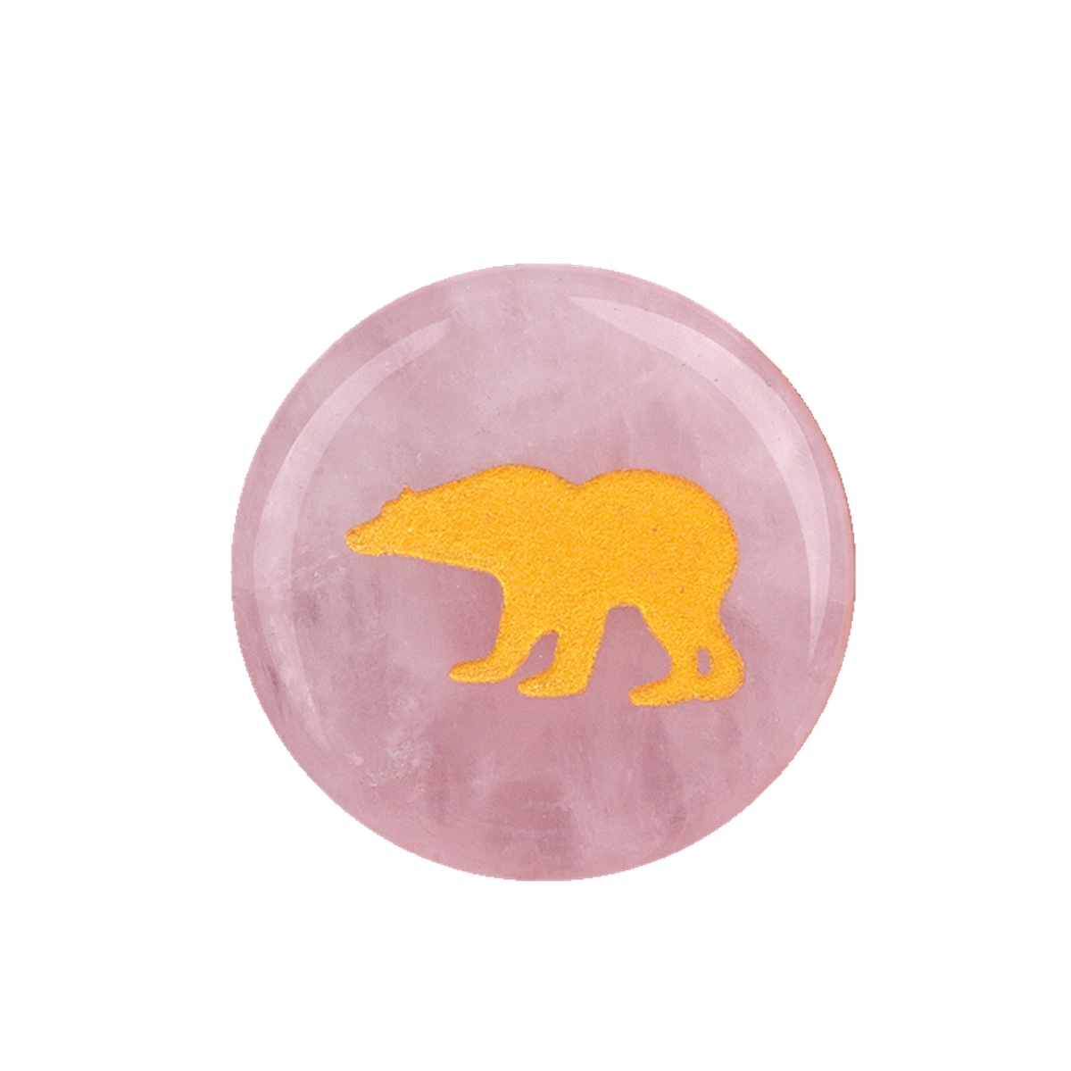 Gemstone 25MM Circular Disc Ornament Handmade Craved Pattern-AIM For Home Decor
