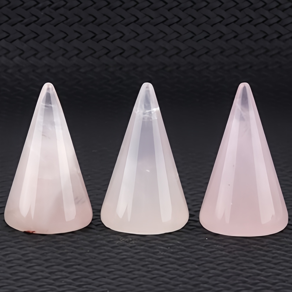 Gemstone Ring Holder Tower (D25X40MM) Stone Jewelry Display Stand Point Cone Decorative Wedding Storage