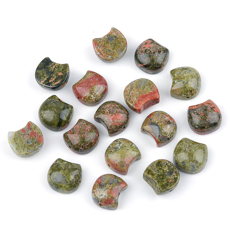 16MM Cat Head (No Face) Stone Beads Drilled 1.5MM Side Hole For DIY Making Jewelry
