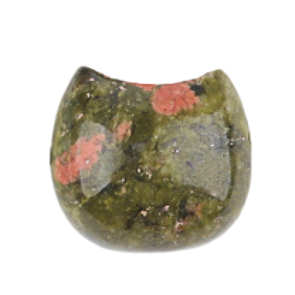 16MM Cat Head (No Face) Stone Beads Drilled 1.5MM Side Hole For DIY Making Jewelry