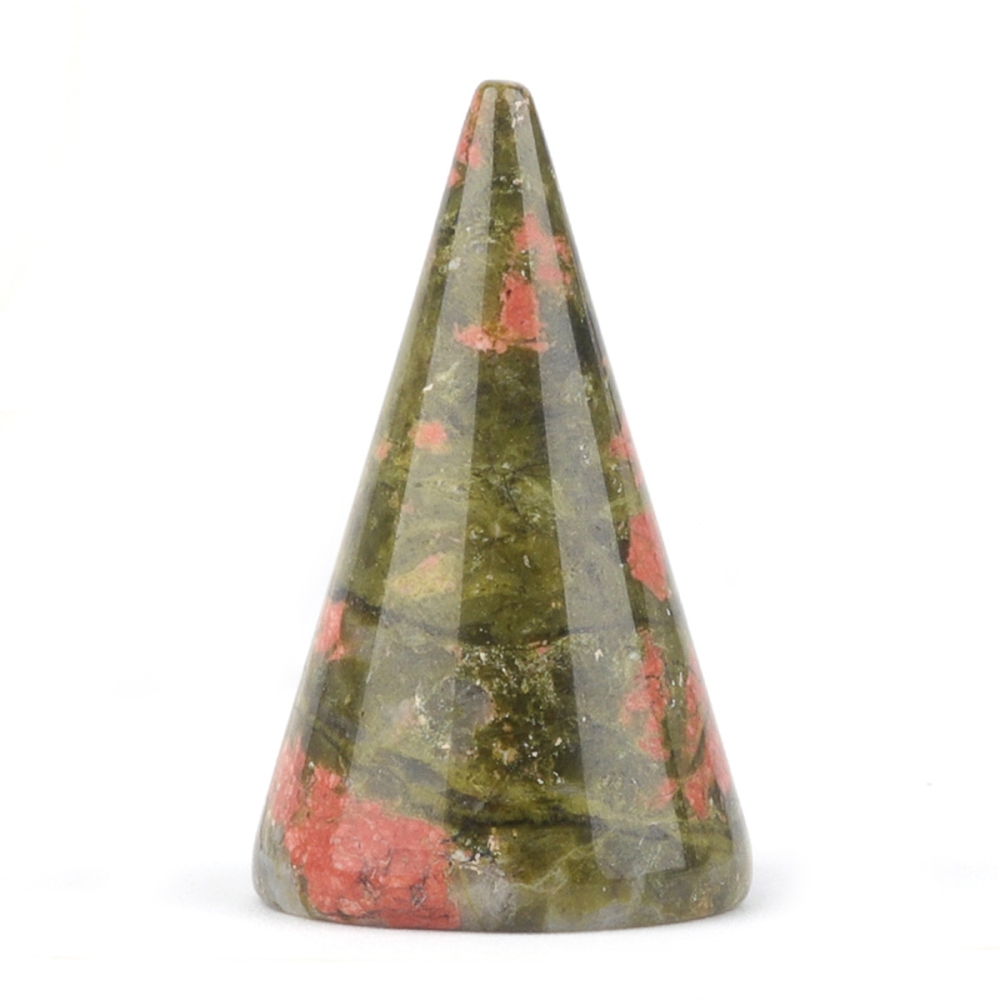 Gemstone Ring Holder Tower (D25X40MM) Stone Jewelry Display Stand Point Cone Decorative Wedding Storage