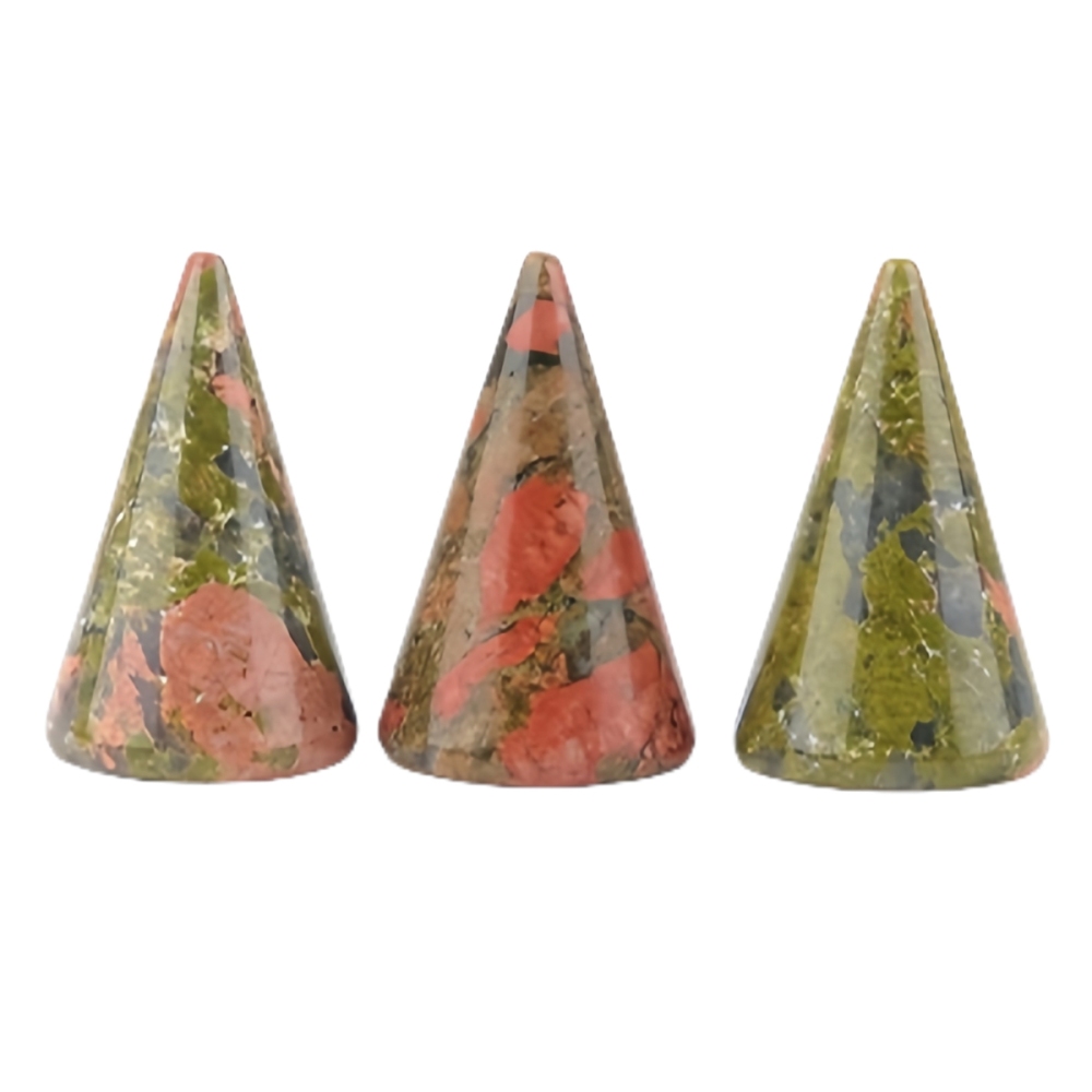 Gemstone Ring Holder Tower (D25X40MM) Stone Jewelry Display Stand Point Cone Decorative Wedding Storage