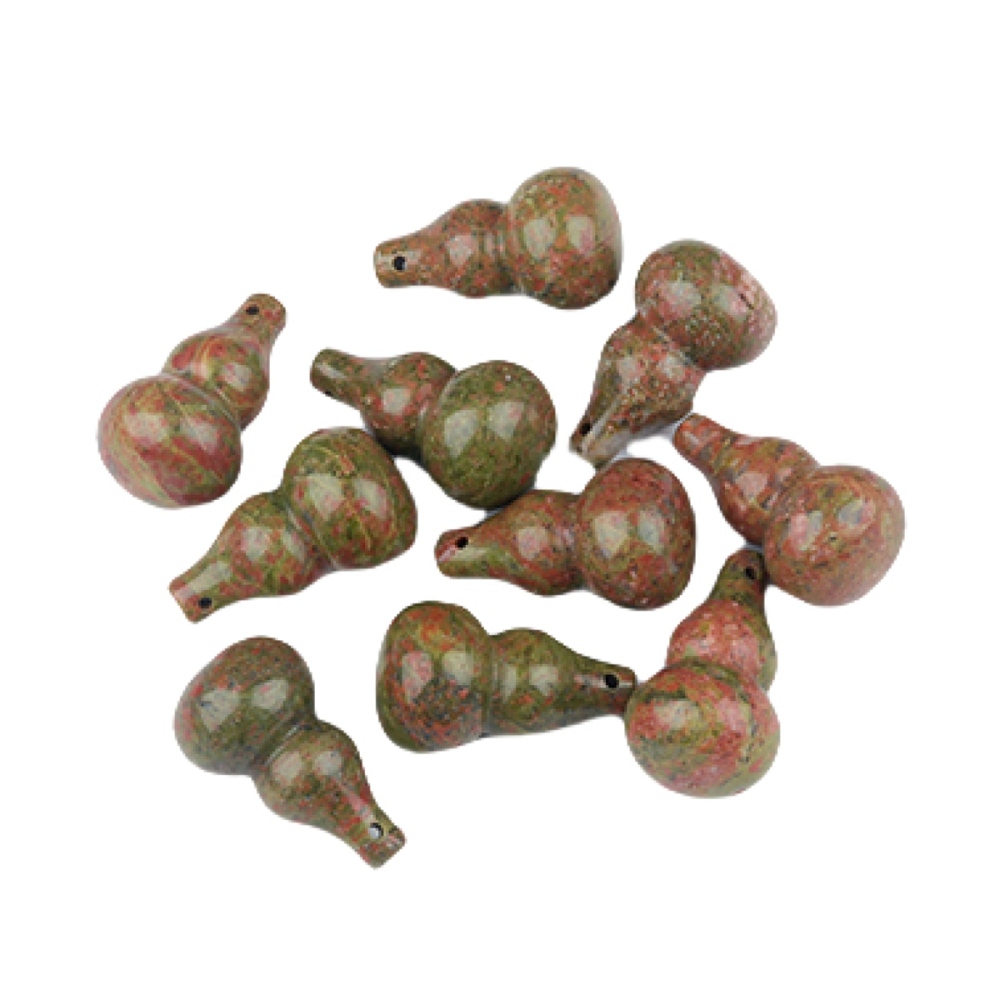 18x30MM Handmade Carved Mini Gourd Stone Pendant for Making Jewelry