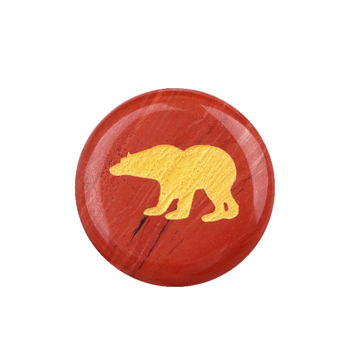 Gemstone 25MM Circular Disc Ornament Handmade Craved Pattern-AIM For Home Decor
