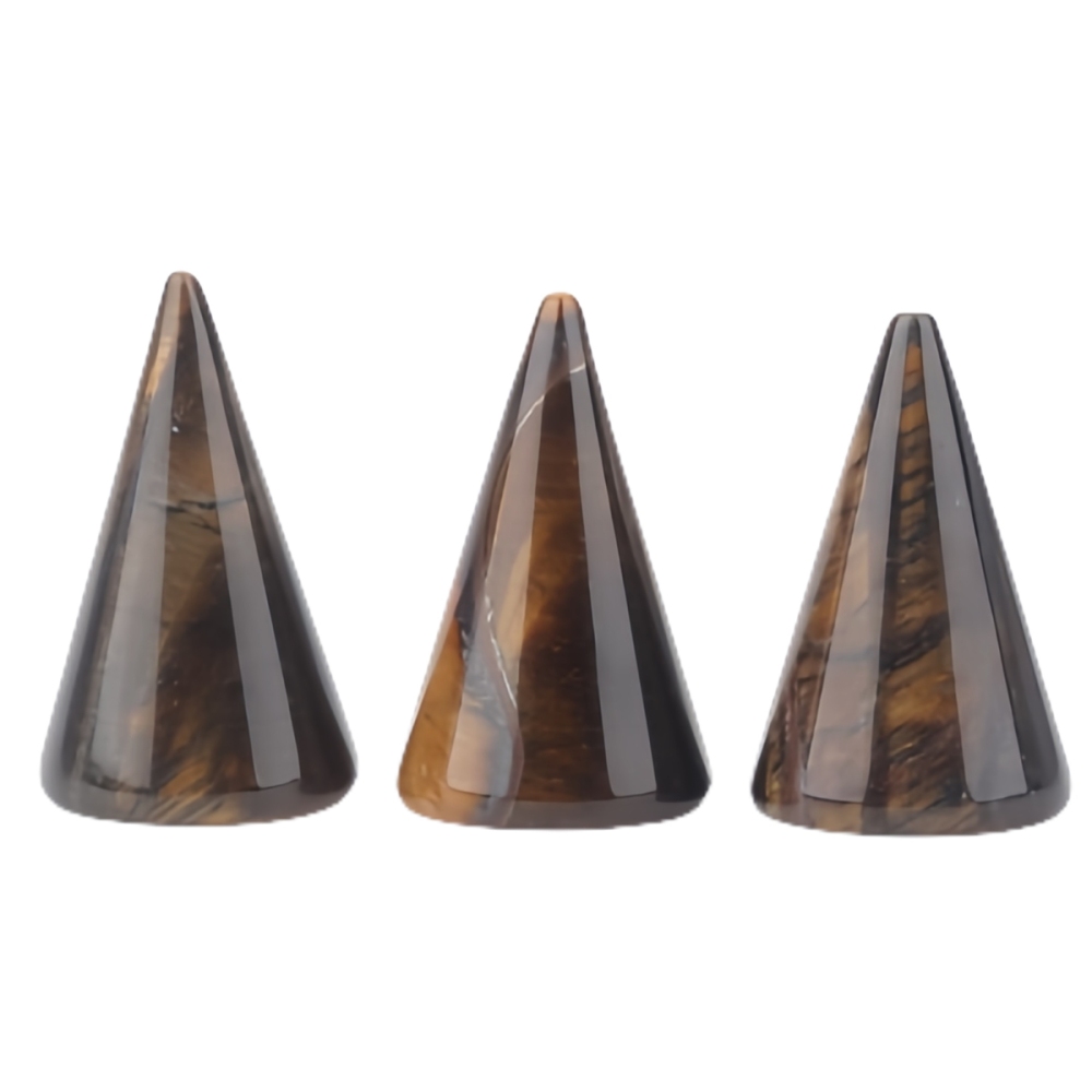 Gemstone Ring Holder Tower (D25X40MM) Stone Jewelry Display Stand Point Cone Decorative Wedding Storage