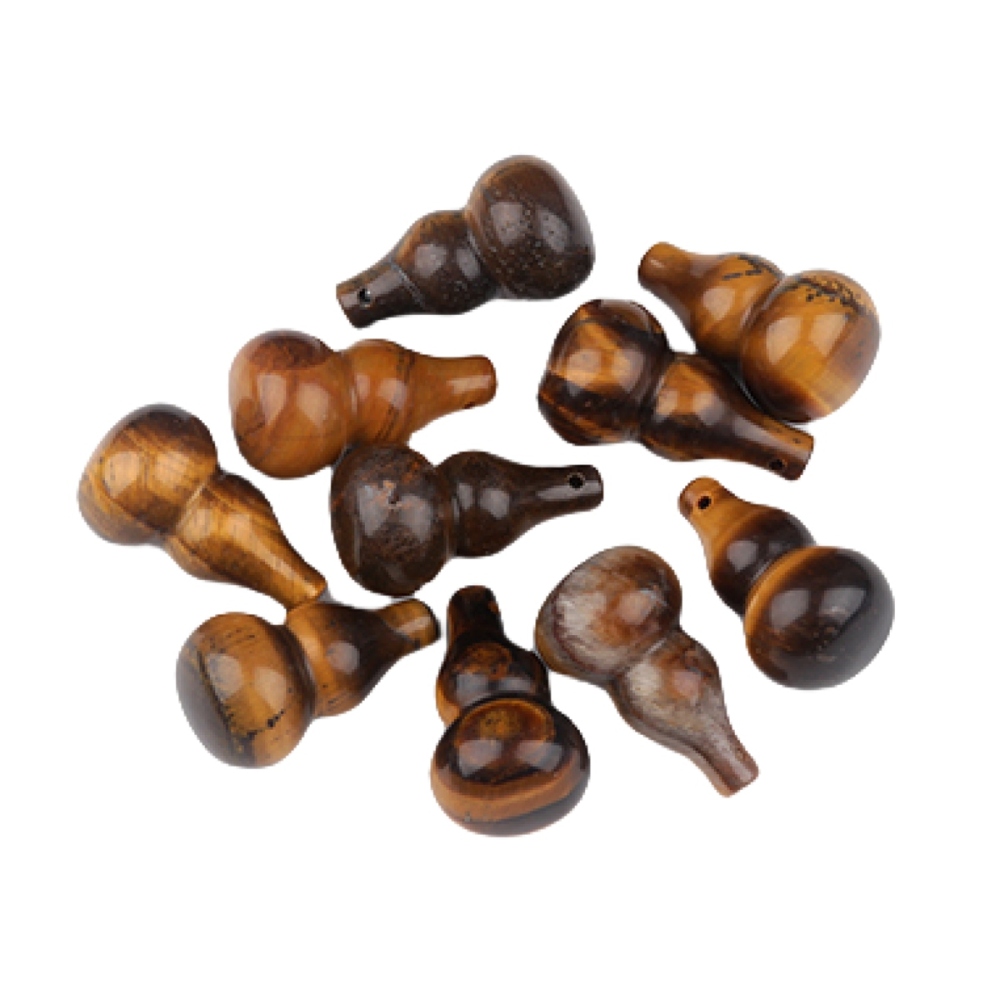 18x30MM Handmade Carved Mini Gourd Stone Pendant for Making Jewelry