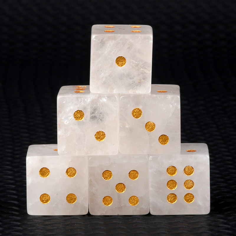Hand Carved 16mm Gemstone Dices for Game Royal Play SP1099G Natural Stone Crystal Cube Beads