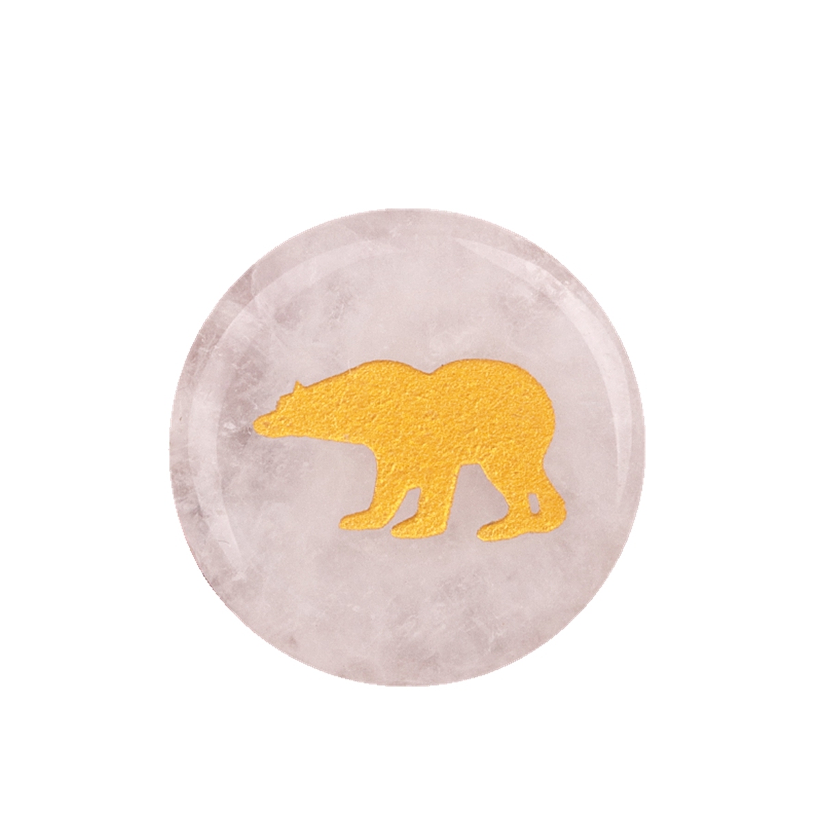 Gemstone 25MM Circular Disc Ornament Handmade Craved Pattern-AIM For Home Decor
