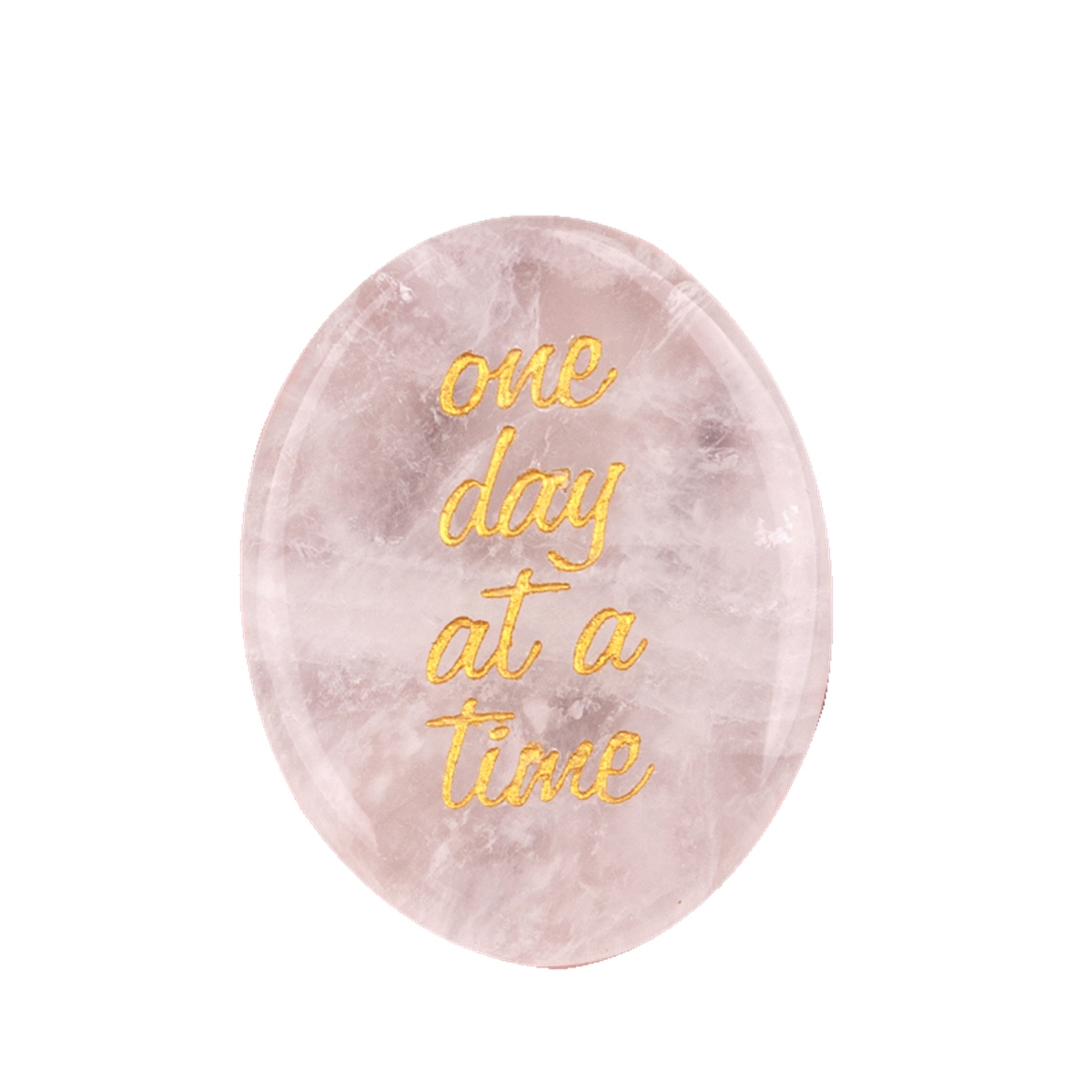 "one day at a time" Thumb Worry Stone for Anxiety Stress Relief Meditation Home Decor