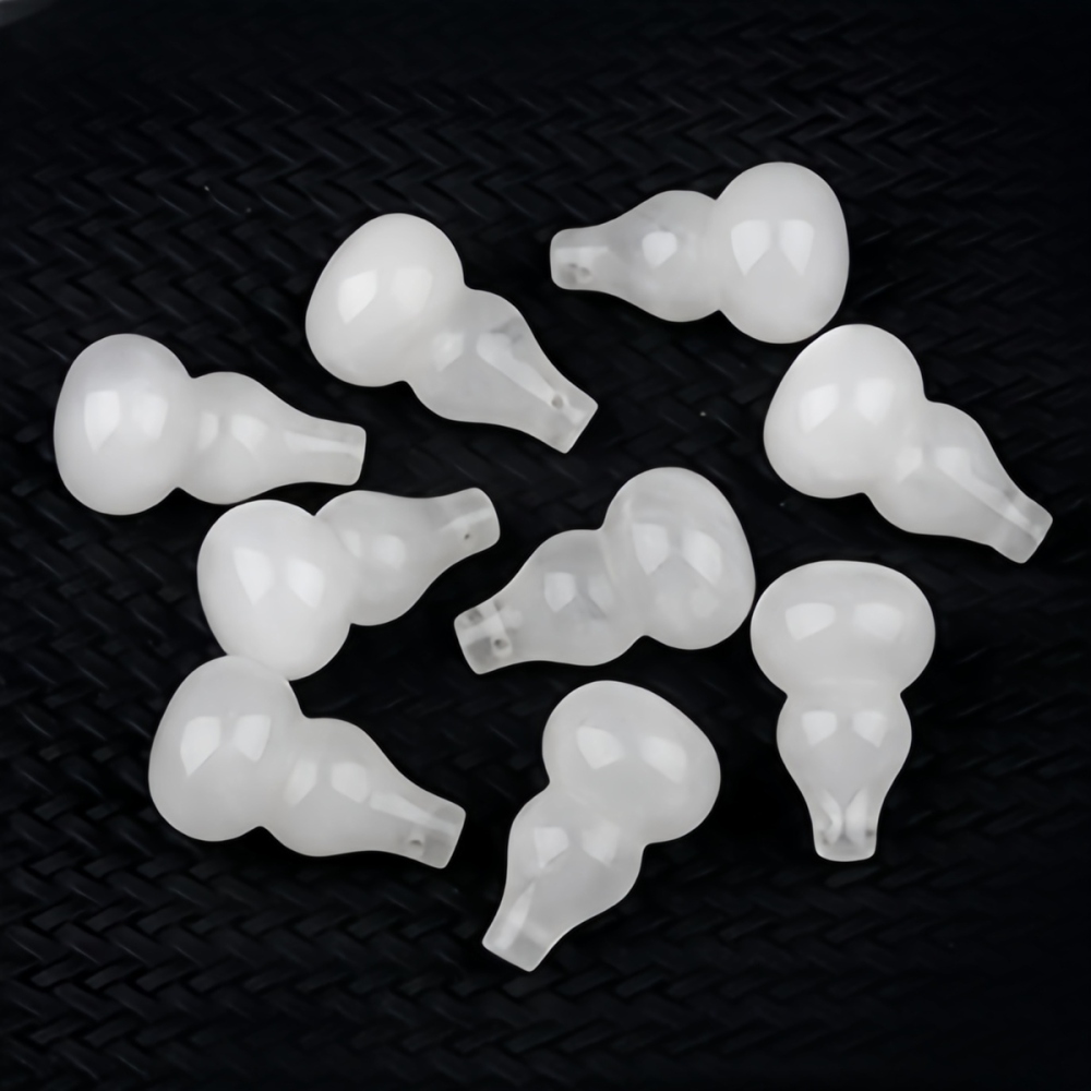 18x30MM Handmade Carved Mini Gourd Stone Pendant for Making Jewelry