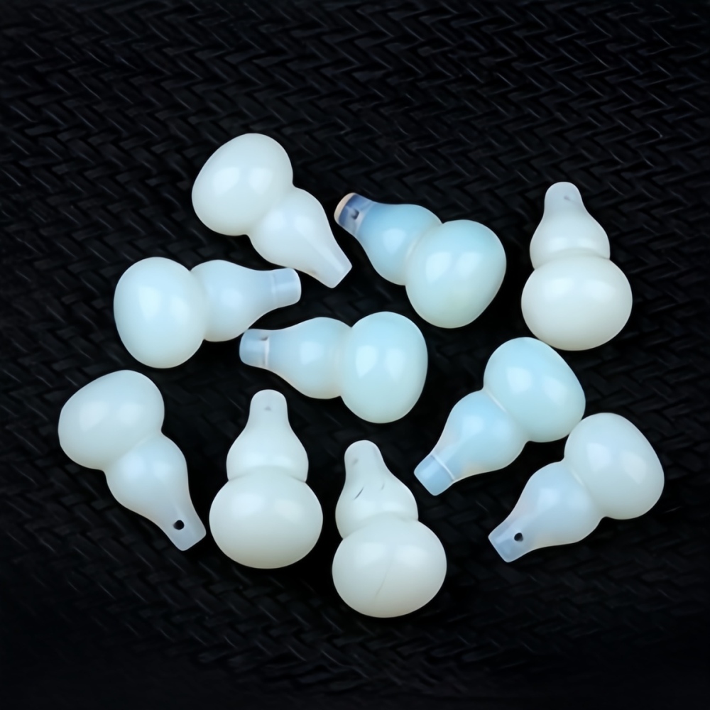 18x30MM Handmade Carved Mini Gourd Stone Pendant for Making Jewelry