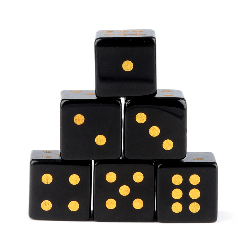 Hand Carved 16mm Gemstone Dices for Game Royal Play SP1099G Natural Stone Crystal Cube Beads