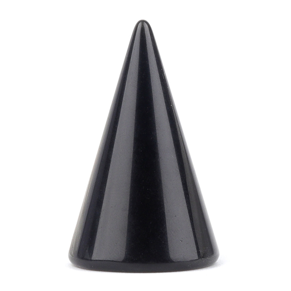 Gemstone Ring Holder Tower (D25X40MM) Stone Jewelry Display Stand Point Cone Decorative Wedding Storage