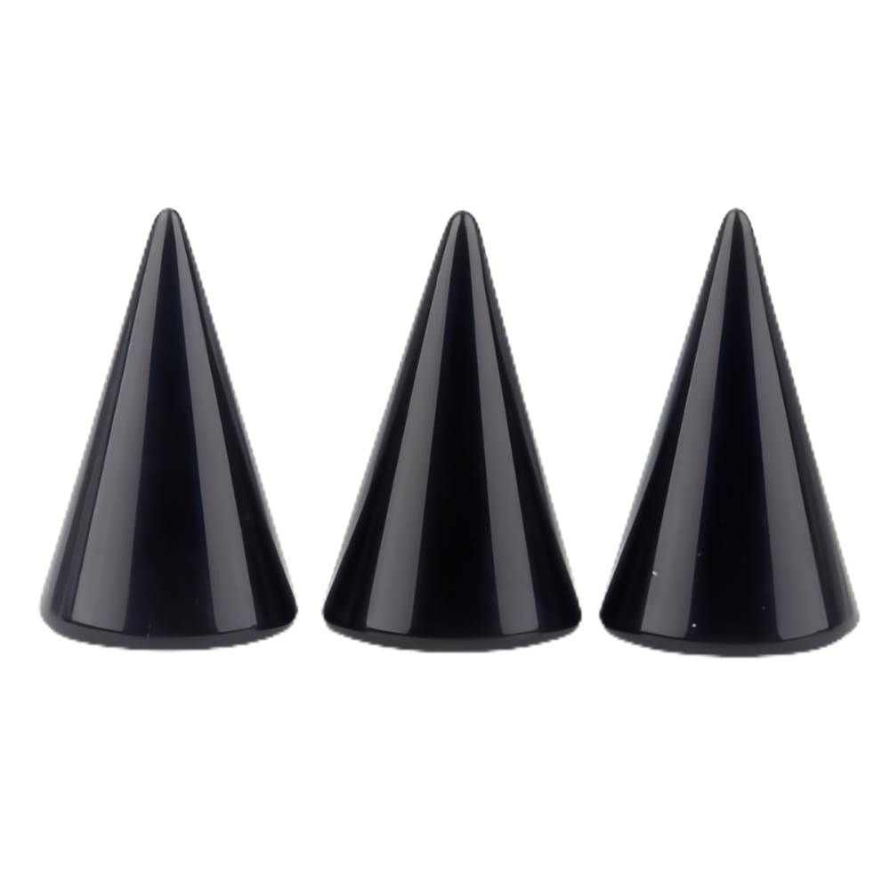 Gemstone Ring Holder Tower (D25X40MM) Stone Jewelry Display Stand Point Cone Decorative Wedding Storage